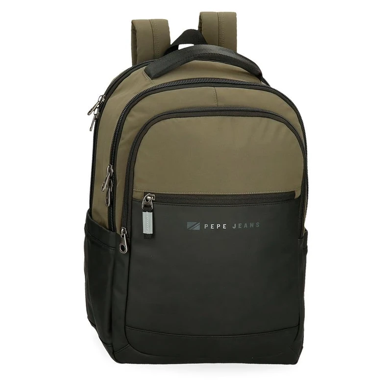 Pepe Jeans Jarvis Synthetic Adaptable Laptop Backpack, dark green, Daypack
