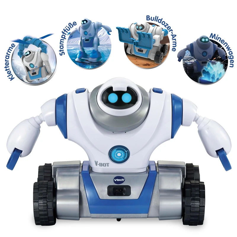 VTech V-Bot - 5-in-1 Motorized Build Your Own Robot Kit