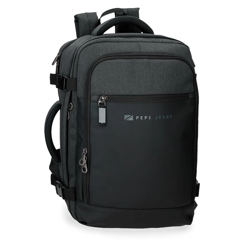 Pepe Jeans Vaschevi Men's Messenger Bag, Black, 25 cm x 40 cm x 17 cm, Cabin Backpack