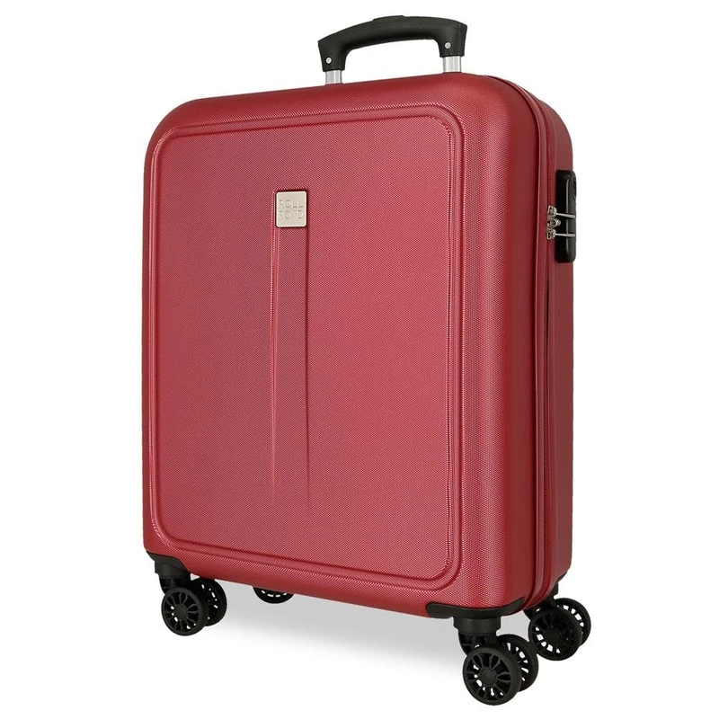 Roll Road Cambodia Cabin Suitcase Red 40x55x20cm Hard ABS Combination Lock Side 37L 2.55kg 4 Double Wheels Hand Luggage, red, Cabin Suitcase