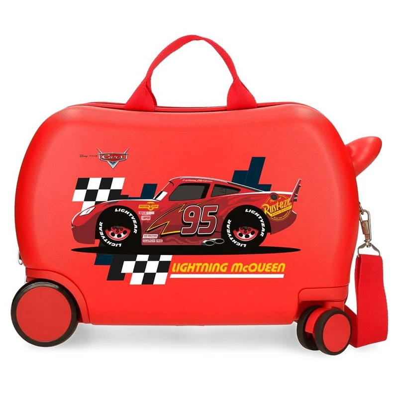 Disney Cars Lightning McQueen Cabin Suitcase, Lightning Red, Children's Suitcase