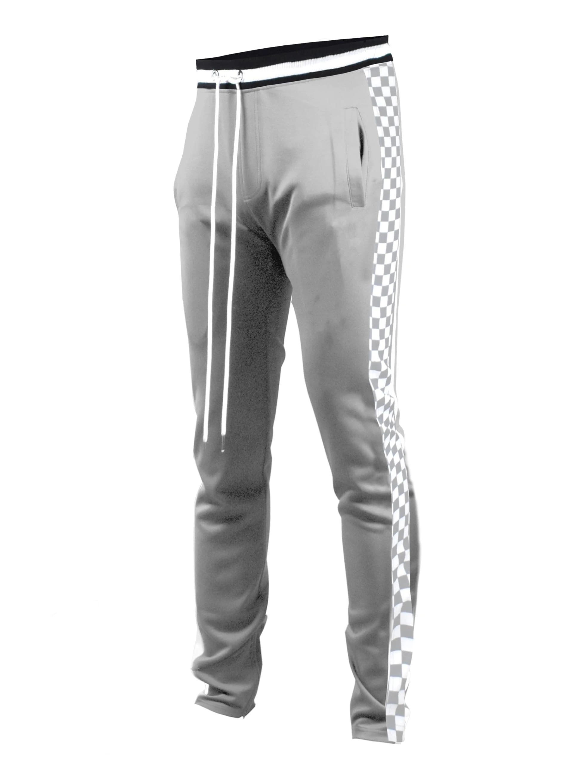 SCREENSHOT-Track Pants Basic Mens Premium Slim Fit Athletic Fitness Fashion Urban Lifestyle Streetwear Bottoms, P11854-silver, Medium