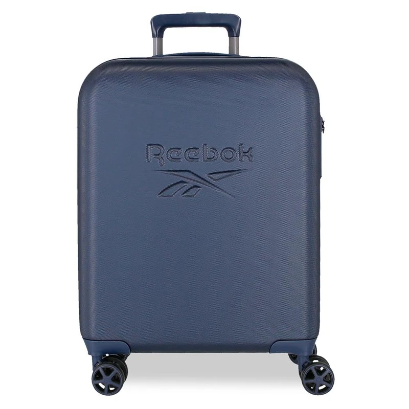 Reebok Franklin Cabin Bag, Blue, 40 x 55 x 20 cm, Hard ABS, TSA Lock, 37 L, 2.56 kg, 4 Double Wheels, Hand Luggage by Joumma Bags