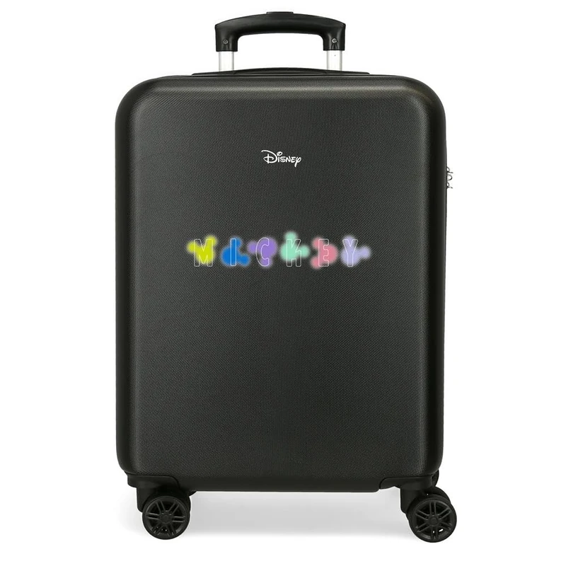 Disney Children's Hard case with 4 Wheels Side Combination Lock Made of ABS, a Rigid and Lightweight Material., Heads, Cabin Suitcase