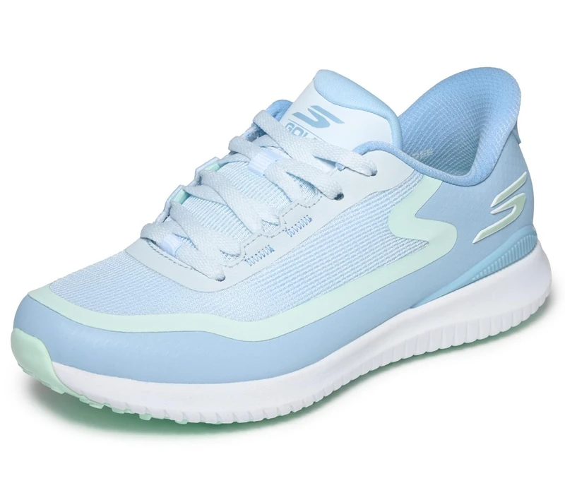 Skechers Womens Slip-ins: Flight Golf Shoe, Light Blue, 8 UK