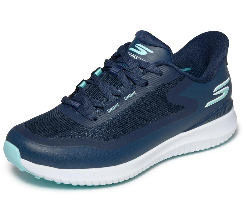 Skechers Womens Flight Slip-in Spikeless Golf Shoe, Navy Blue, 6.5 UK