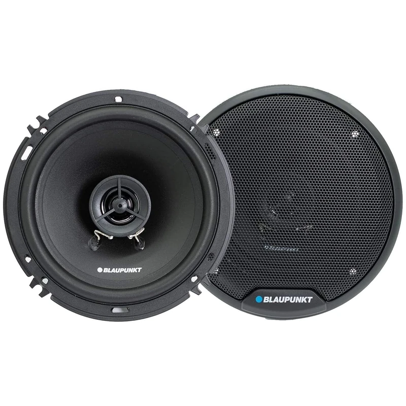 BLAUPUNKT BPS-E652 6" 2-Way Car Speakers 80W with Grilles - High-Fidelity Sound, Durable Construction, Easy Installation - Includes 2 Speakers Bundle with Gravity Magnet Phone Holder