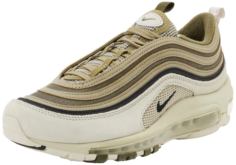 NIKE FB9619-002 AIR MAX 97 SE Men Light Bone/Black-Medium Olive UK 7.5