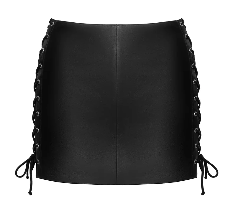 ZADO Leather mini Skirt s, Black, S