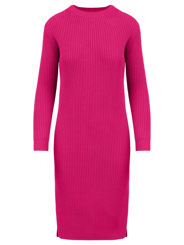 ApartFashion Women's Apart Knit Dress Casual, Pink, 10
