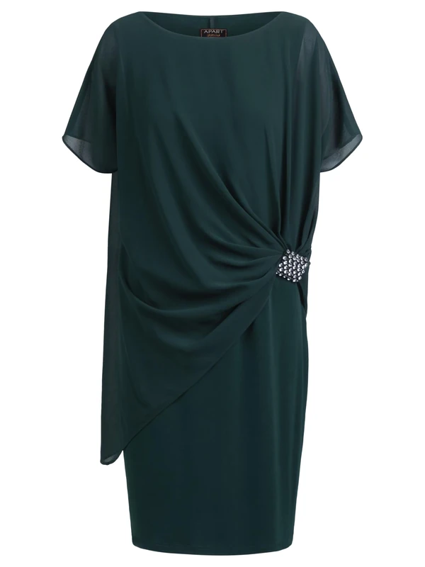 ApartFashion Women's Apart Cocktail Dress, Emerald, 14