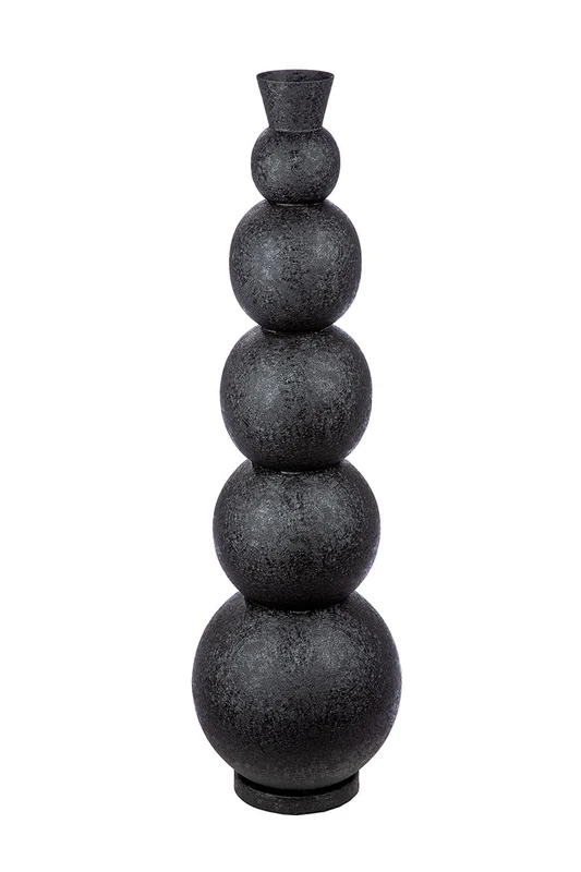 Casablanca Decorative Vase Large Floor Vase Modern XXL Iron Living Room Decoration Flower Vase for Pampas Grass Flowers Black Height 87 cm