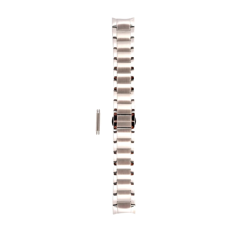 Emporio Armani Watch for men, 22 mm, silver stainless steel, original replacement strap for AR2434, silver, Classic
