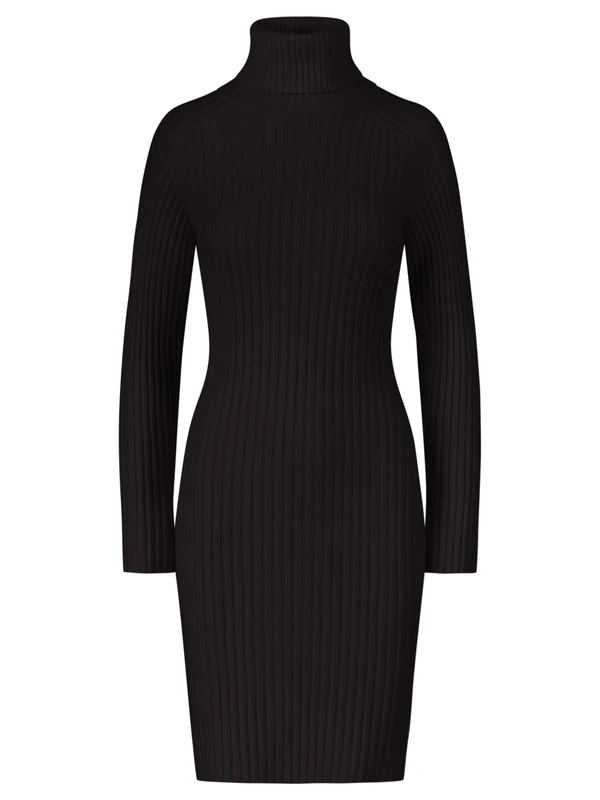 ApartFashion Women's Apart Knit Dress Casual, Black, 16