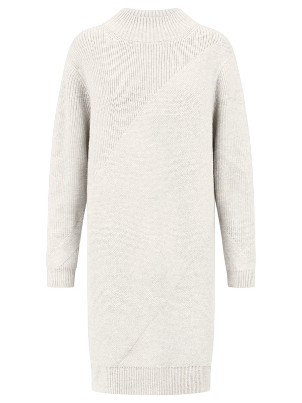 ApartFashion Women's Apart Oversized Knit Dress Casual, Cream, 8