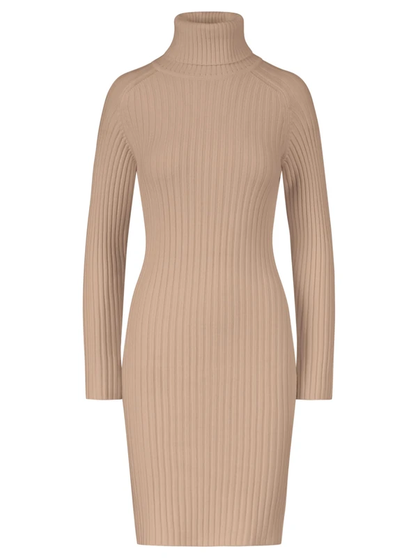 ApartFashion Women's Apart Knit Dress Casual, Cognac, 20