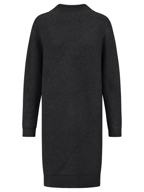 ApartFashion Women's Apart Oversized Knit Dress Casual, Black, 10/12