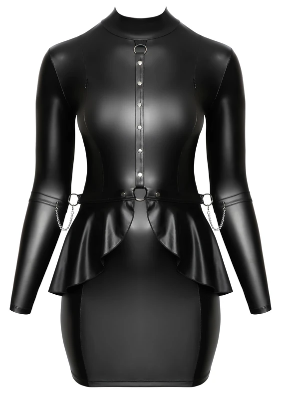Cottelli Bondage Women Mini Dress Black 3XL