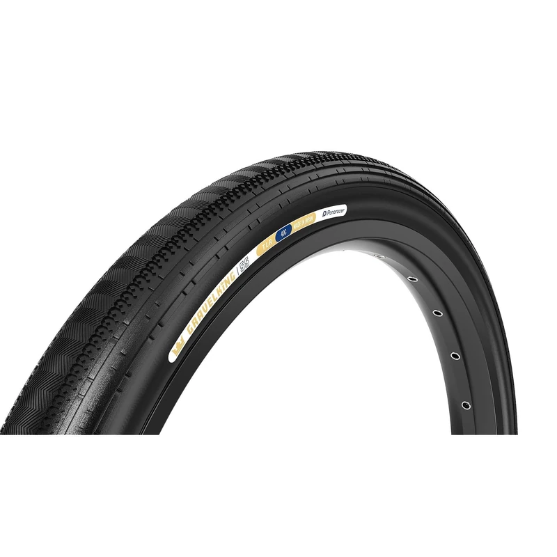 Panaracer Gravelking Semi Slick TLR Tubeless Ready Folding Gravel Bike Tyres 650b | Fast-Rolling SS with ZSG Compound & TuffTex Casing | Enhanced Control on Rough Road & Fire Trails | 27.5x1.90 Tyres
