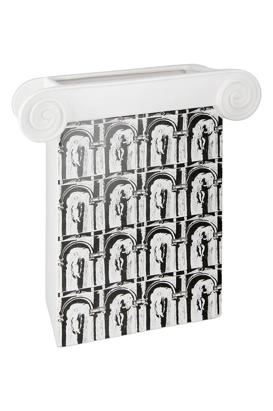 GILDE Decorative Vase White – Decorative Vase Flower Vase Made of Ceramic – Decoration Living Room Gift Height 32.5 cm