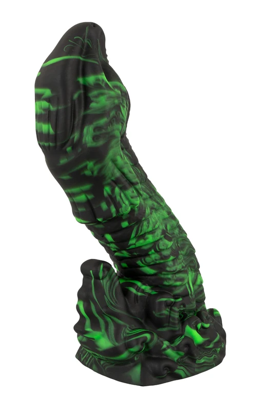 Beasty Cocks Lizard Peak Dildo Black/Green 22 cm - Image 1