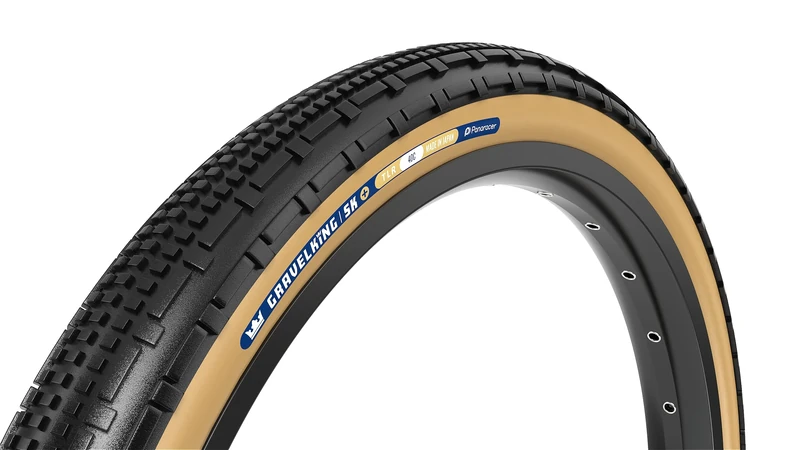 Panaracer Gravelking SK Plus TLR Tubeless Ready Folding Tyre - ZSG Gravel Compound -Puncture Resistant - Beadlock Technology - 120Tpi TuffTex+ Double Layer Casing - Gravel Cycling Tyre