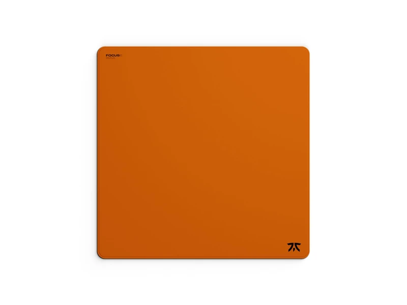 Fnatic Max Focus 3 XL Pro Gaming Mouse Mat, Sunrise Orange Smooth Cloth Control Surface, Water Resistant Coating, for Esports with Non-Slip Poron Foam Base and Micro-Knit Stitched Edges (480x480x6mm)