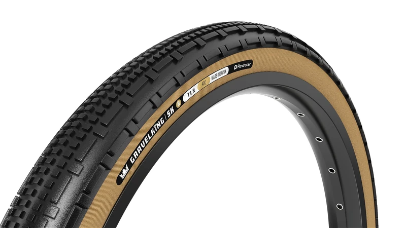 Panaracer Gravelking SK R-Line TLR Tubeless Ready Folding Tyre - ZSG Gravel Compound -Puncture Resistant - Beadlock Technology - 120Tpi TuffTex-R Casing - Gravel Cycling Tyre - Image 1
