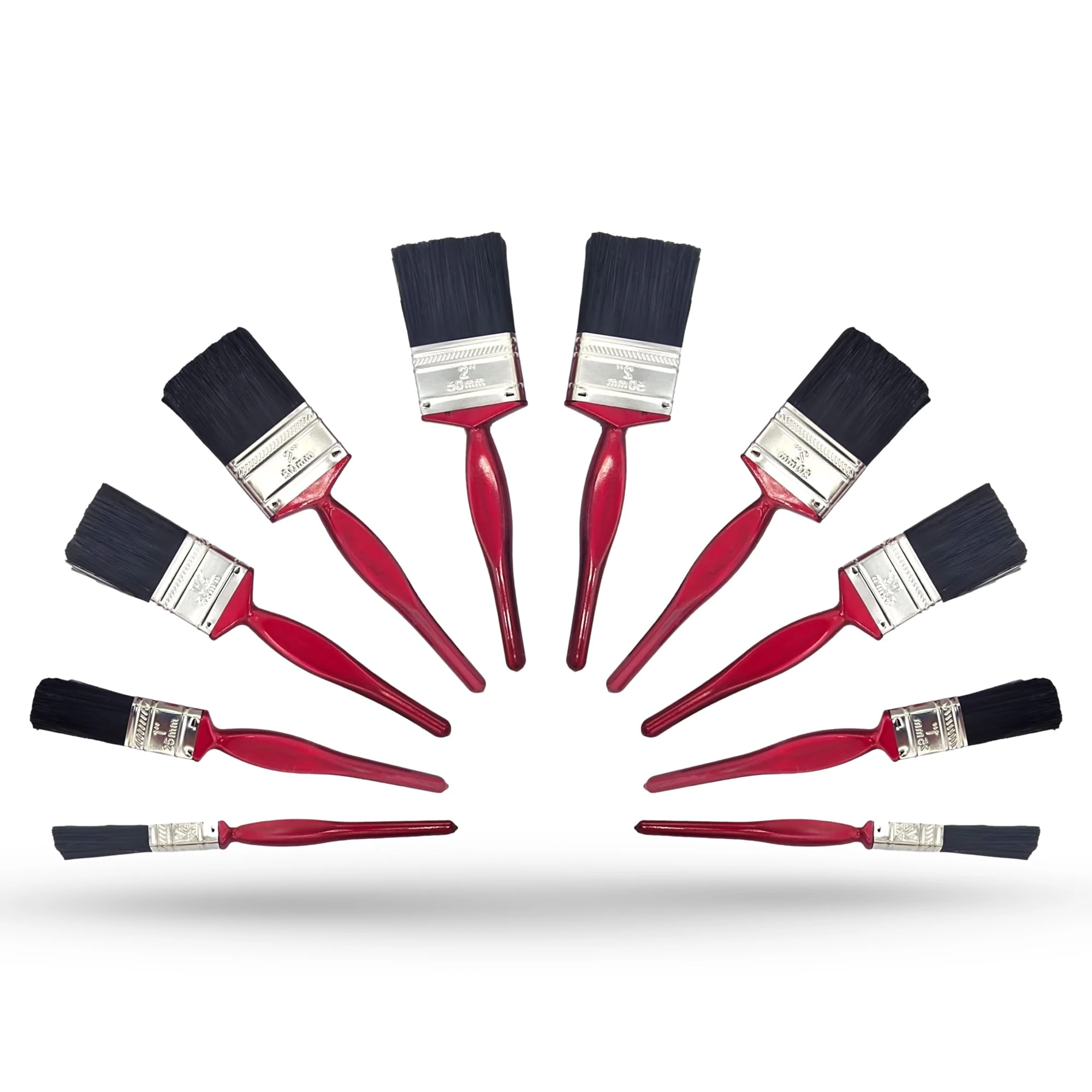 ZYBUX - Professional Paint Brushes with No Loss of Bristle Paintbrush Heads 5 Piece Pack Set, Studio Craft & Technique (10 Piece Pack)