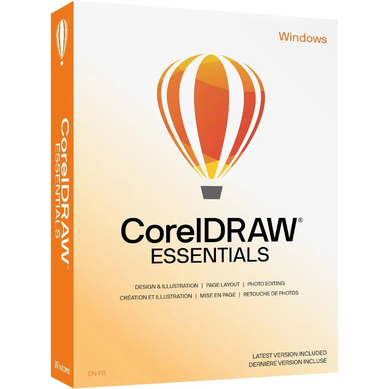 Corel CorelDRAW Essentials 2024, Graphic Design, 1 User, Post delivery