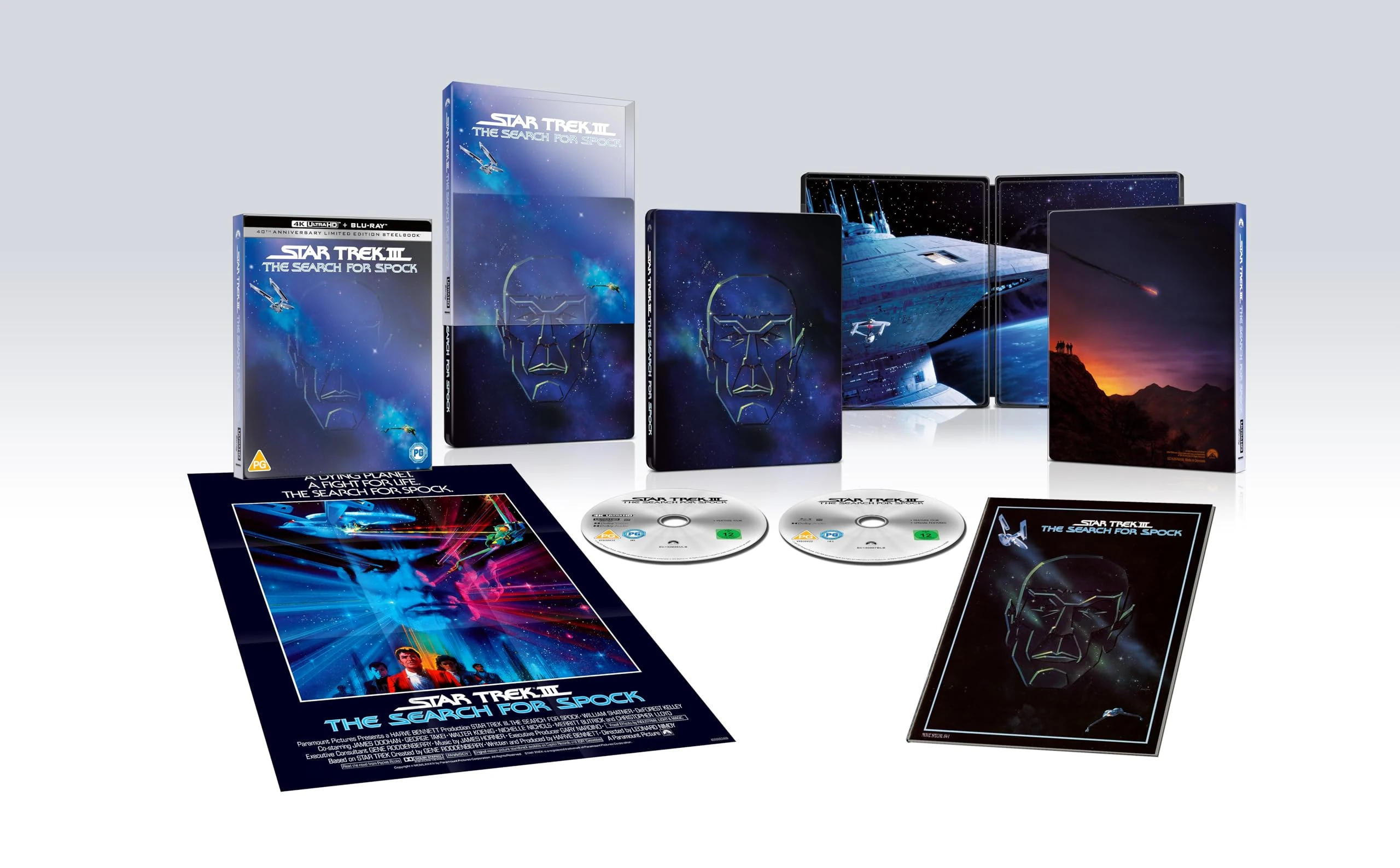 Star Trek III: The Search For Spock 4K UHD Steelbook (Includes Poster and Booklet)