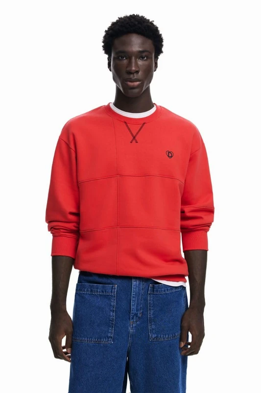 Desigual Man Template 1 Col, 3026 Rojo FRESA, XL, red, collar size: 17.5 - Image 1