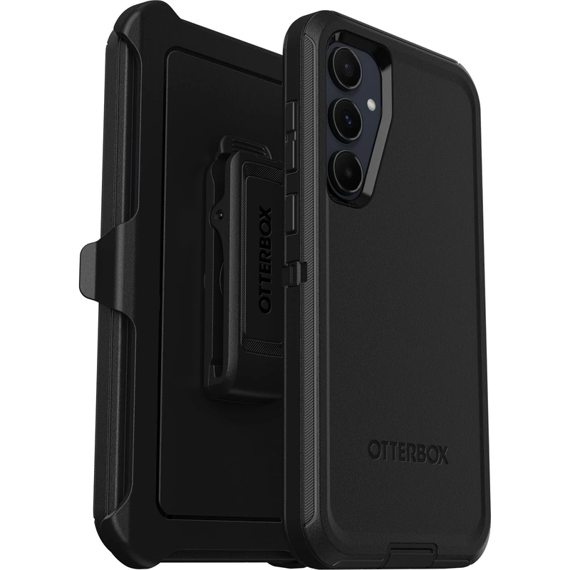 OtterBox Defender Case for Samsung Galaxy A55 5G, Shockproof, Drop Proof, Ultra-Rugged, Protective Case, 5x Tested to Military Standard, Black