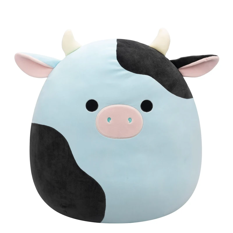 Squishmallows Original 20 Inch - Cillian the Blue and Black Cow Extra-Large-Sized Ultrasoft Official Plush