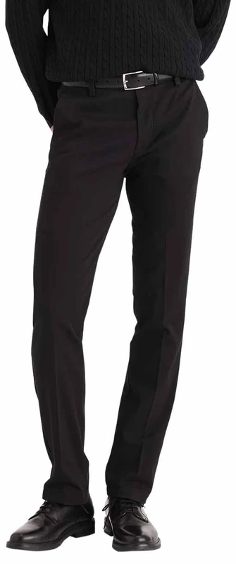 Dockers Men's Easy Khaki Slim Fit Refined Chinos, Black, 38 W/34 L