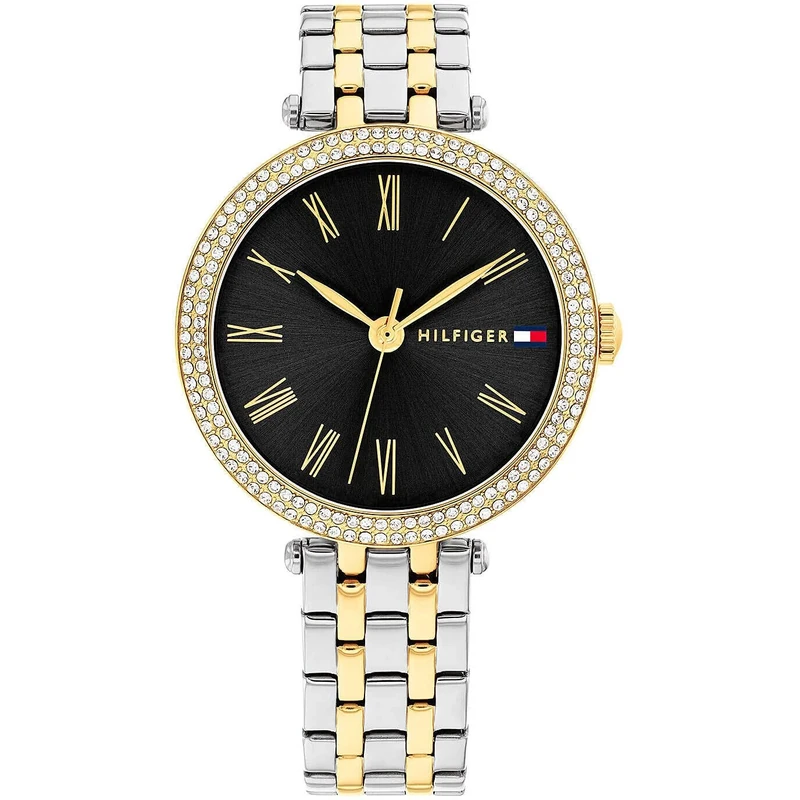 Tommy Hilfiger Three Hand Quartz Movement Watch for Women with Two-Tone Stainless Steel Bracelet - 1782720