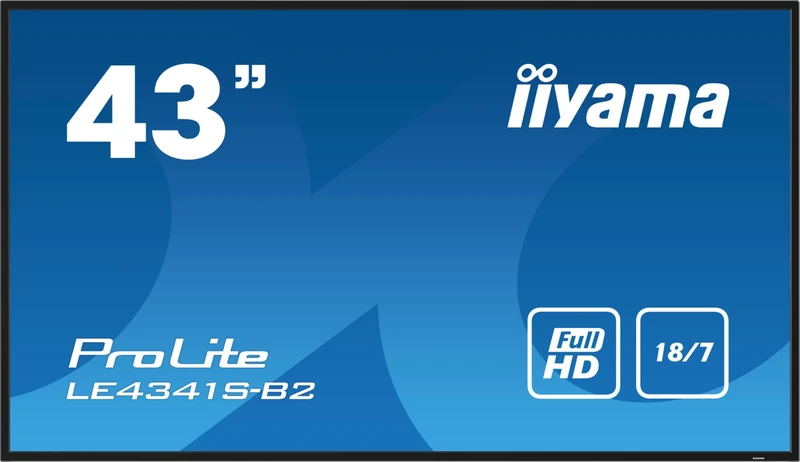 iiyama 43 1920x1080, IPS panel, 1% Haze, Landscape mode, W128844329 (Haze, Landscape mode, Speakers 2x 10W, VGA, 3x HDMI, 350cd/mý, Media Play USB Port, Control LAN /)