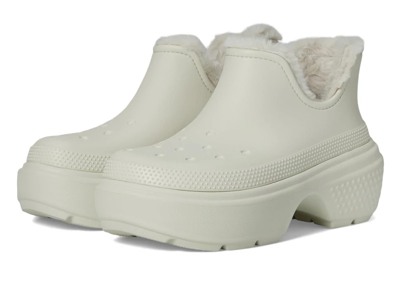 Crocs, Unisex Adult, Stomp Lined Shorty Boot, Linen/Linen, 5 UK Men/ 6 UK Women