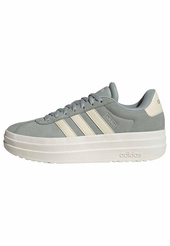 adidas Women's VL Court Bold Shoes, Grey Two/Off White/Core White, 8.5 UK