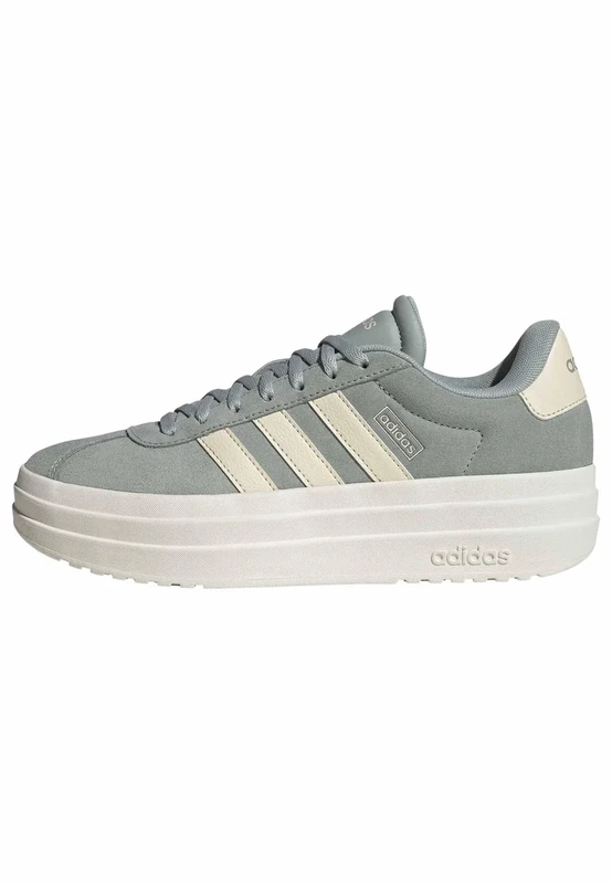 adidas Women's VL Court Bold Shoes, Grey Two/Off White/Core White, 4.5 UK