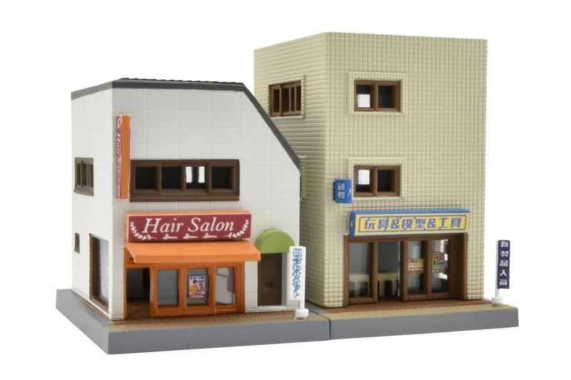 TomyTEC 970974 N building kit A3, hair salon/model shop N gauge