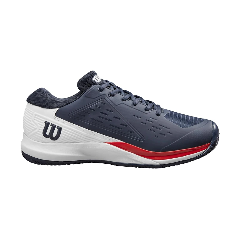 Wilson Rush Pro Ace Tennis Shoe for Clay Court, Men's, Size 11, Navy Blazer/White/Infrared