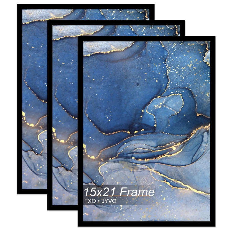 15x21 Picture Frame Set of 3 for Photo Poster Horizontally/Vertically