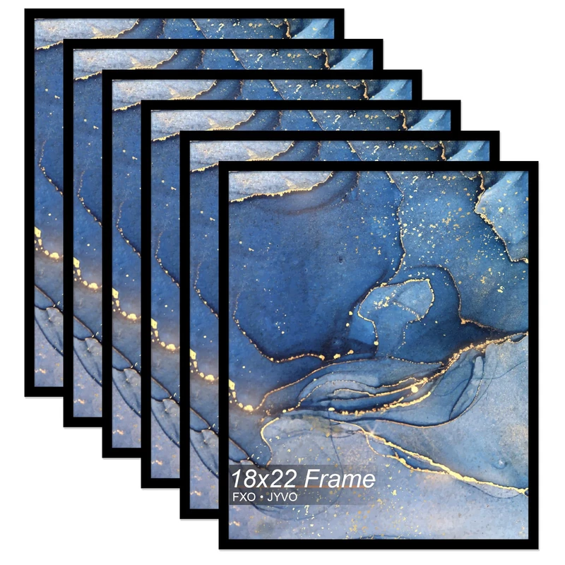 18x22 Picture Frame Set of 6 for Photo Poster Horizontally/Vertically