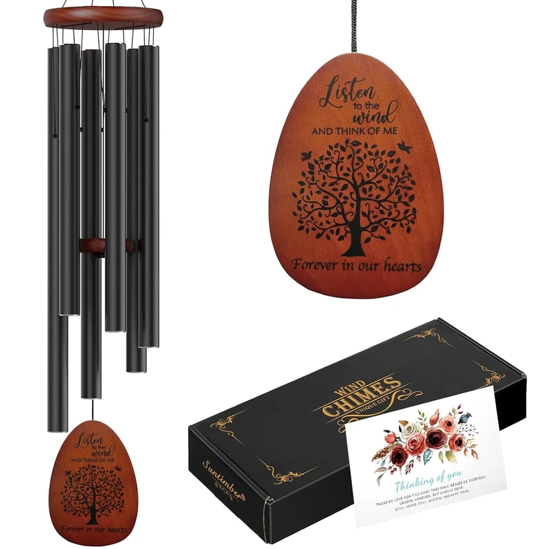 Tree of Life Wind Chimes in Memory of Loved One,Sympathy Wind Chimes Memorial Wind Chime for Loss of a Loved One Mother Father,Cardinal Gifts & Sympathy Gift for Bereavement,Condolence,Funeral