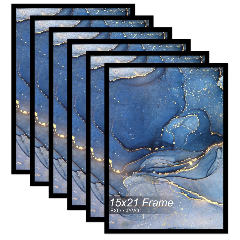 15x21 Picture Frame Set of 6 for Photo Poster Horizontally/Vertically