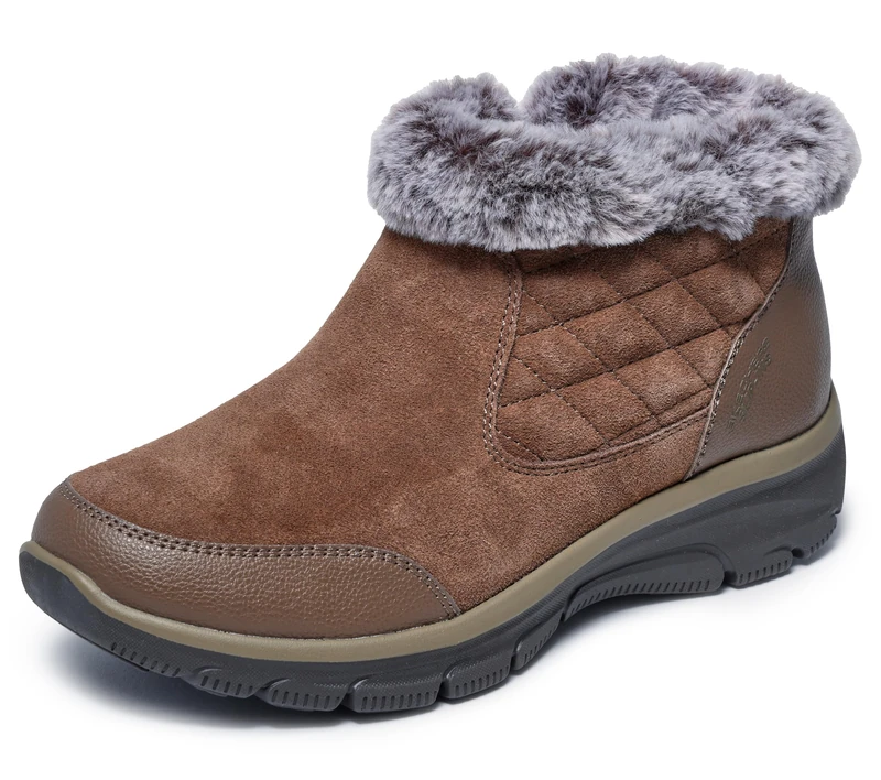 Skechers Women's Easy Going-Small Towns-Hands Free Slip-ins Ankle Boot, Chocolate, 7