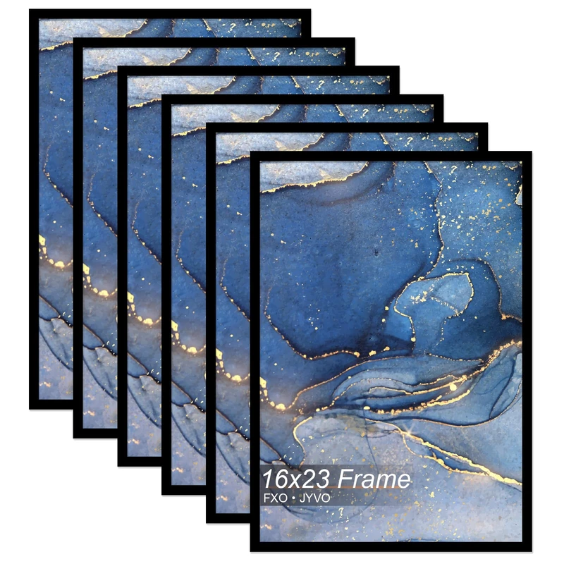 16x23 Picture Frame Set of 6 for Photo Poster Horizontally/Vertically