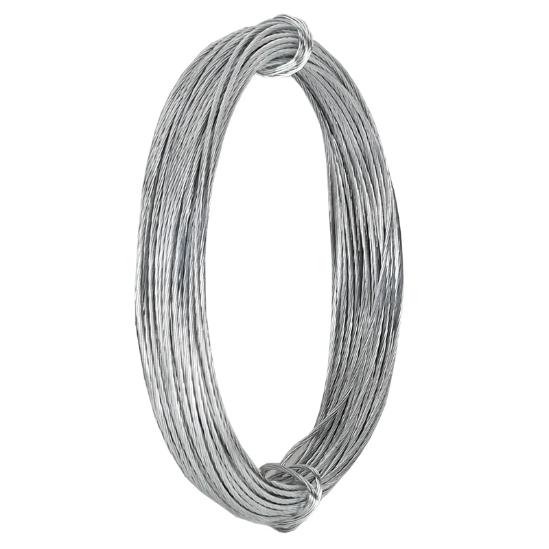 DAJISI 32.8 Feet/10m Picture Hanging Wire, Picture Frame Wire Heavy Duty Metal Wire Photo Frame Hanging Wire for Photo Artwork and Picture Hanging (0.7mm/0.03in)