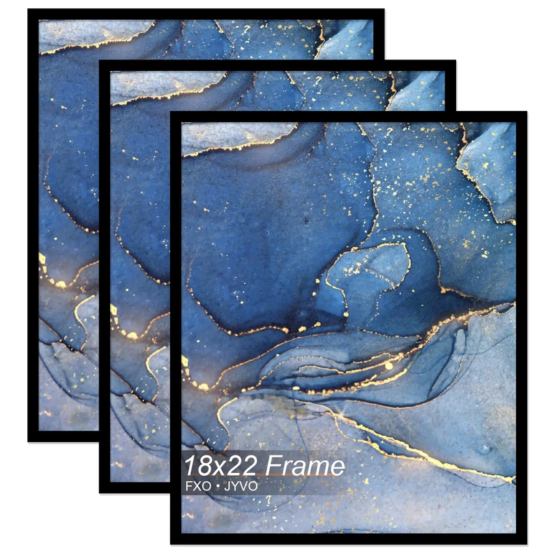 18x22 Picture Frame Set of 3 for Photo Poster Horizontally/Vertically